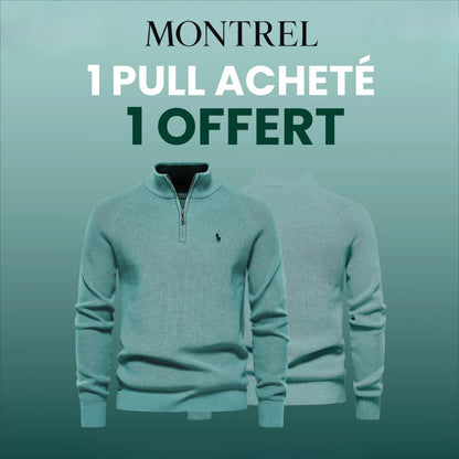 Pull Col Zippé  R&L 1+1 (DÉSTOCKAGE)